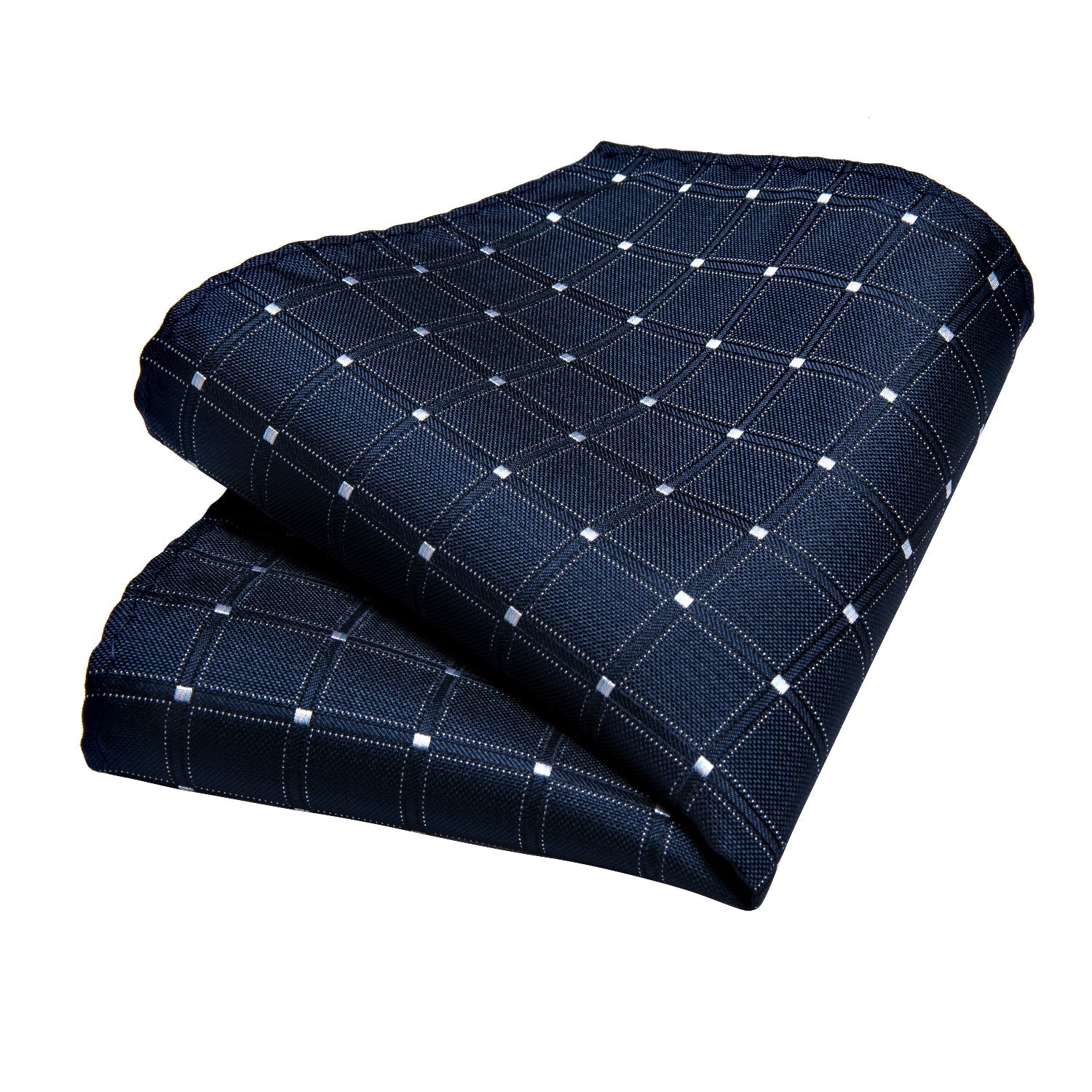 GentCrest Blue Plaid Tie with Rings - Image 8
