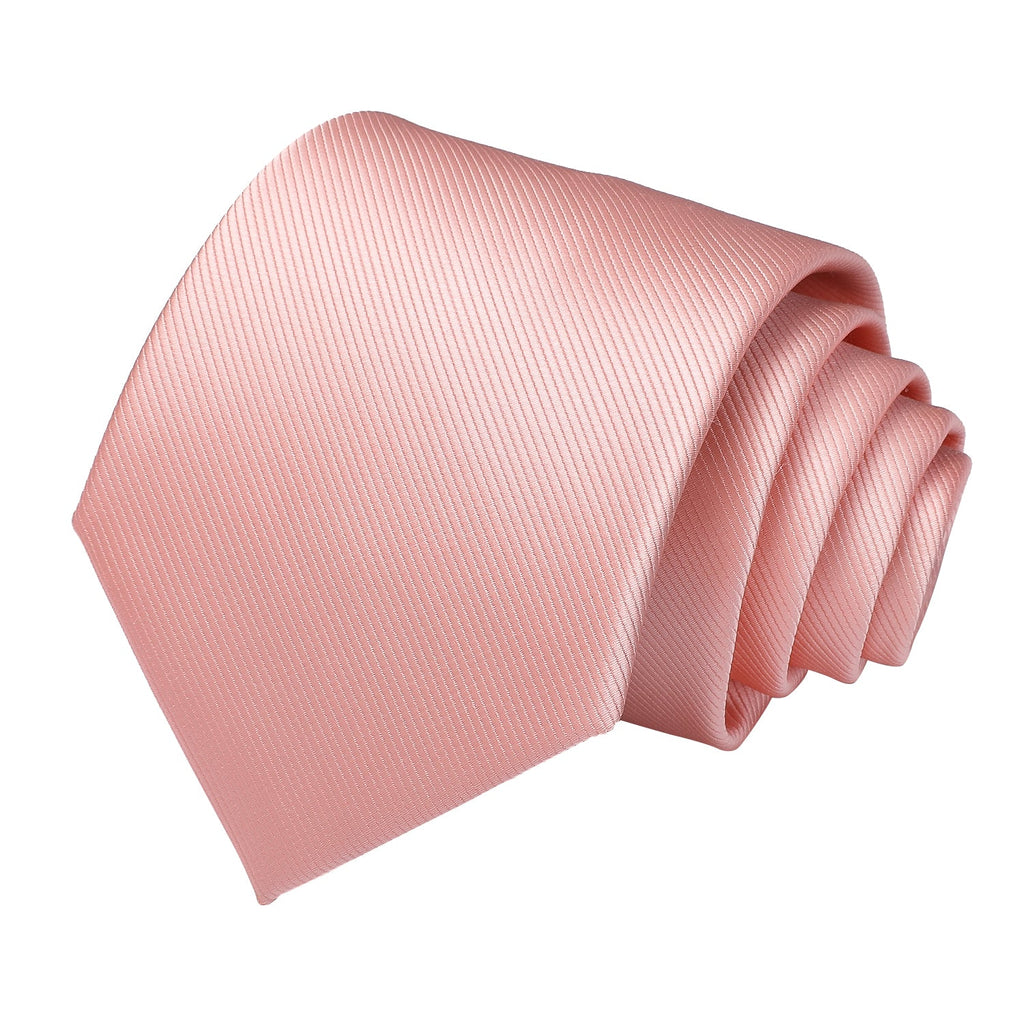 GentCrest Pink Solid Tie Hanky Cufflinks Set - Image 3