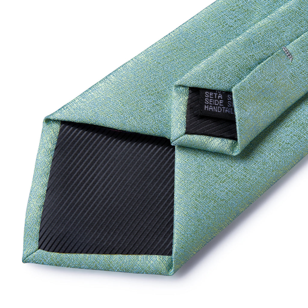 Light Green Silk Tie Set - GentCrest - View 5