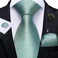 GentCrest Blue Textured Tie with Lapel Pin - Image 1