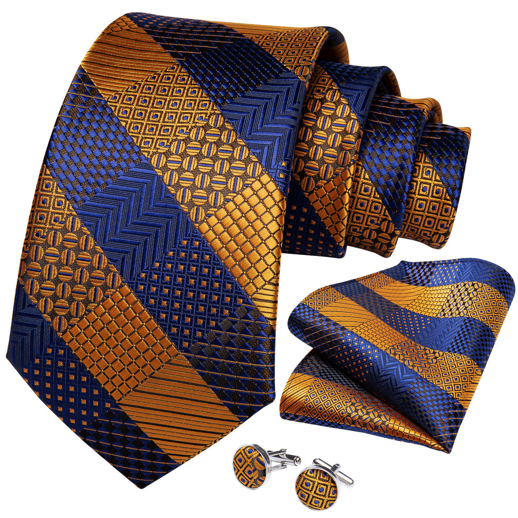 GentCrest Blue Checkered Tie Sets - Image 3