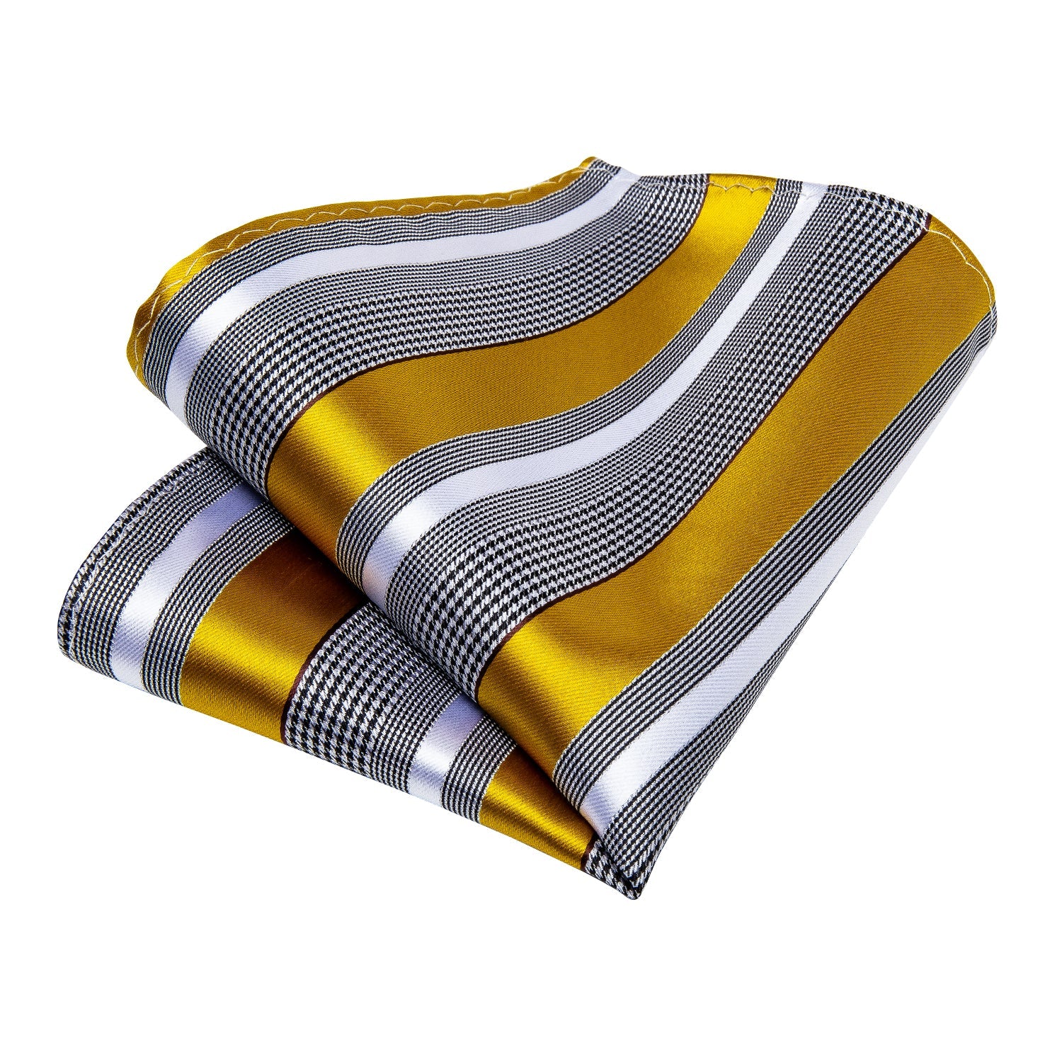GentCrest Gold Striped Tie Hanky Cufflinks Set - Image 14