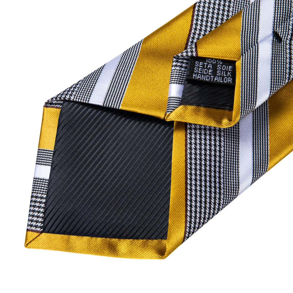 GentCrest Gold Striped Tie Hanky Cufflinks Set - Image 13