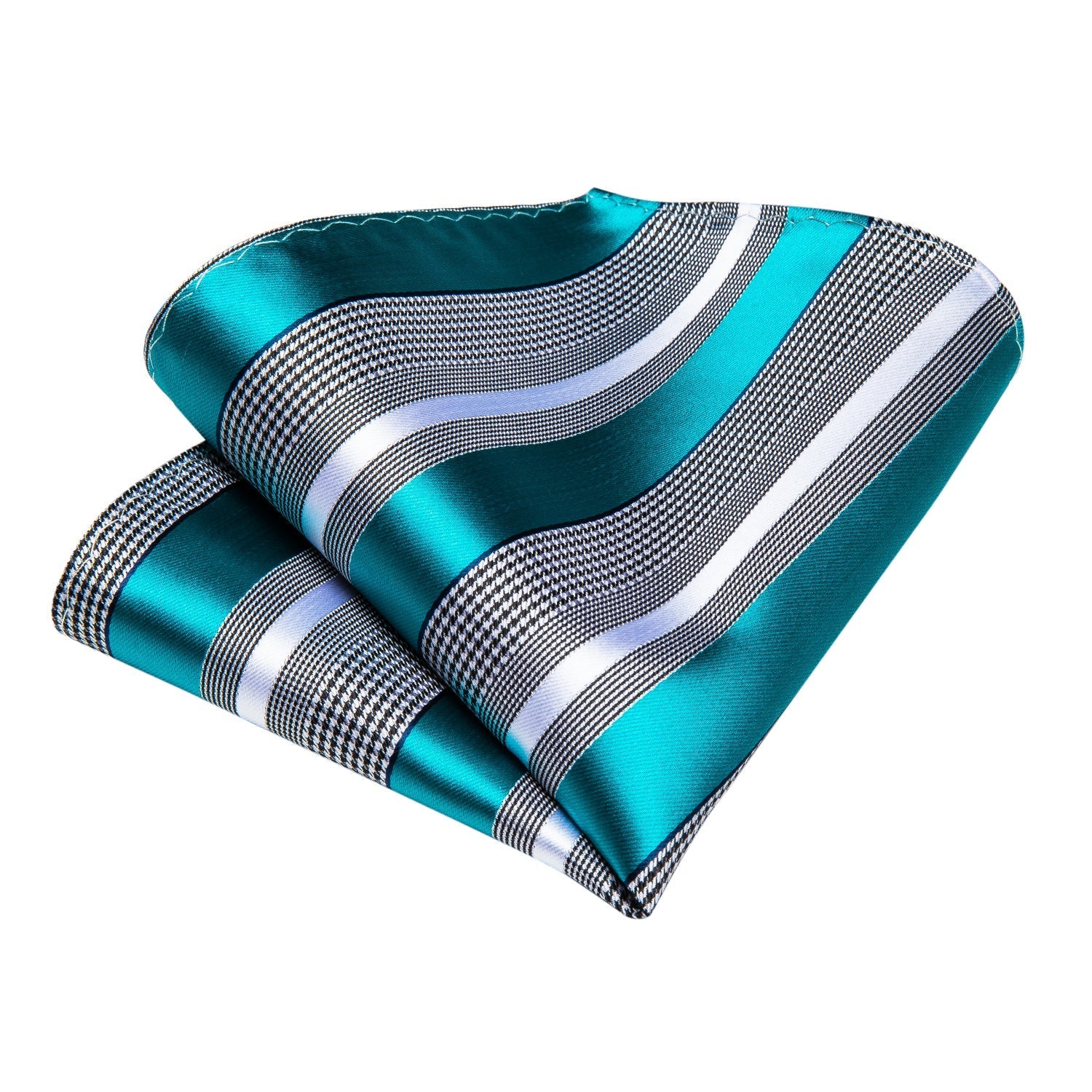 GentCrest Blue Striped Tie with Lapel Pin - Image 7