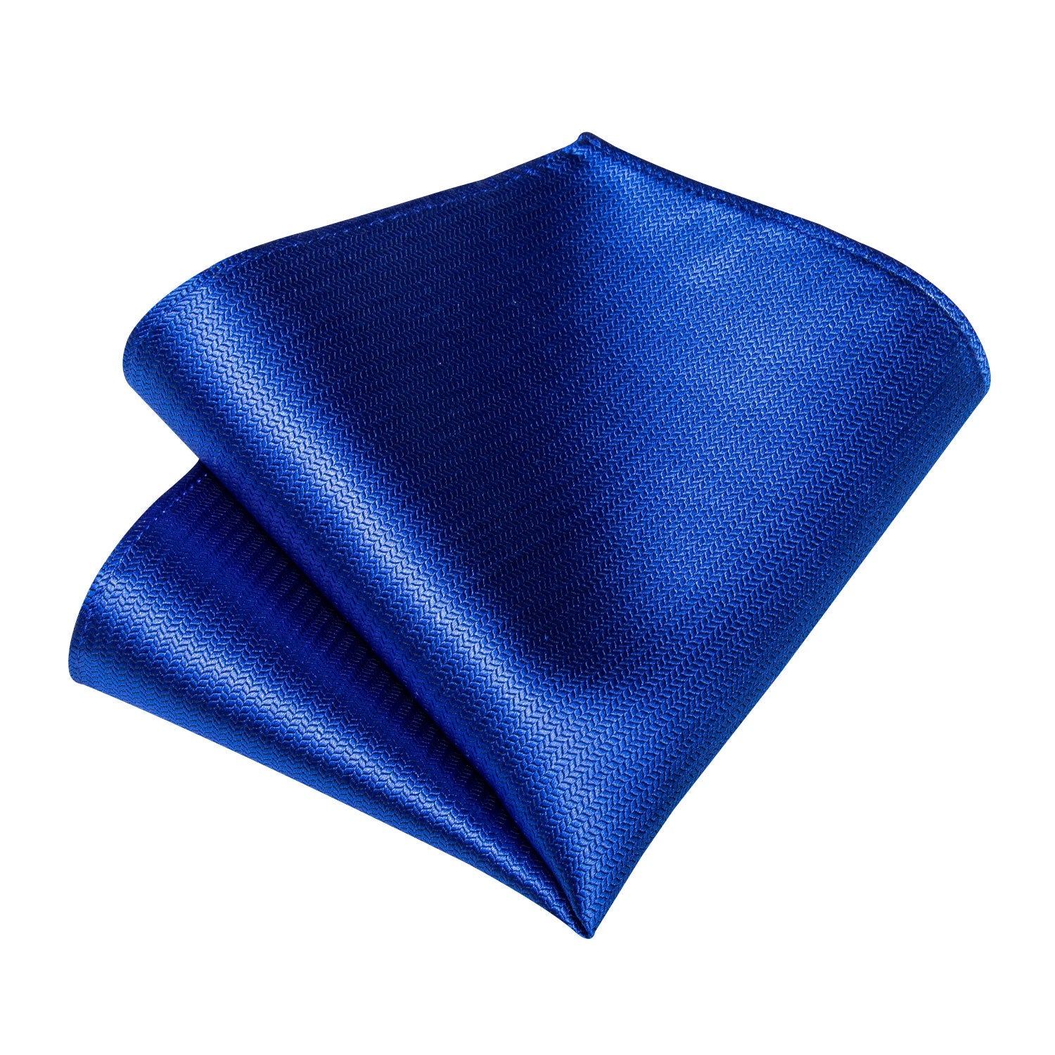 GentCrest Blue Solid Tie Hanky Cufflinks Set - Image 3