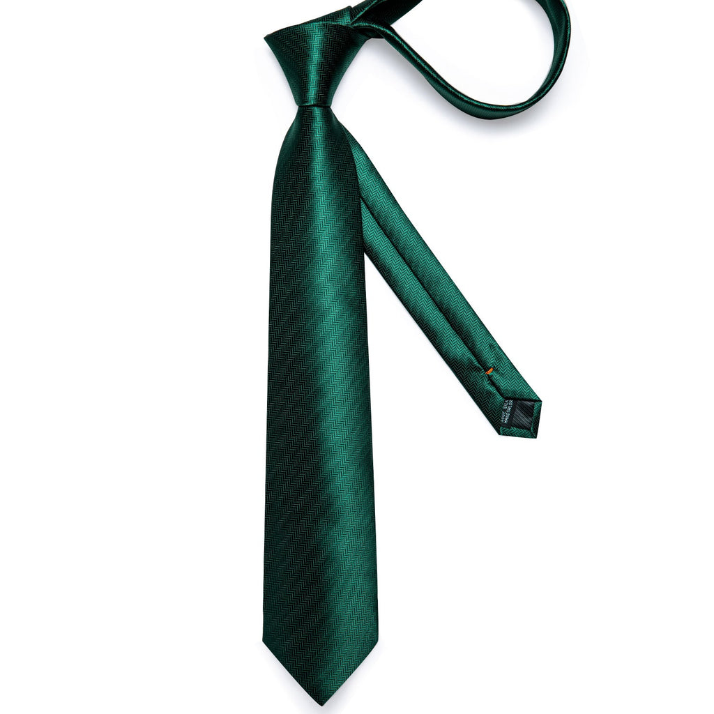 GentCrest Green Novelty Tie with Rings - Image 5