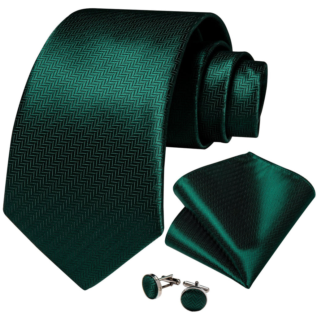 GentCrest Green Novelty Tie with Rings - Image 4