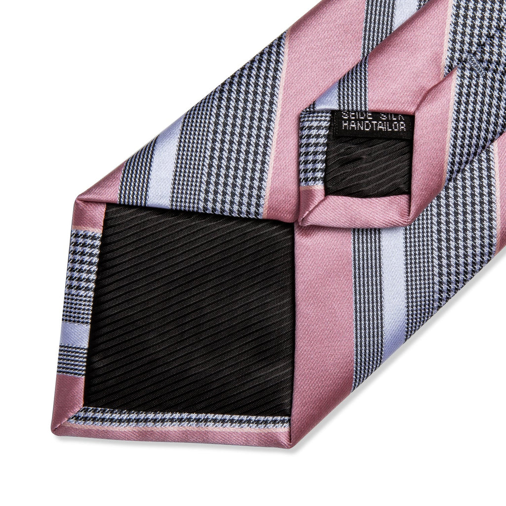 GentCrest Pink Striped Tie Hanky Cufflinks Set - Image 4
