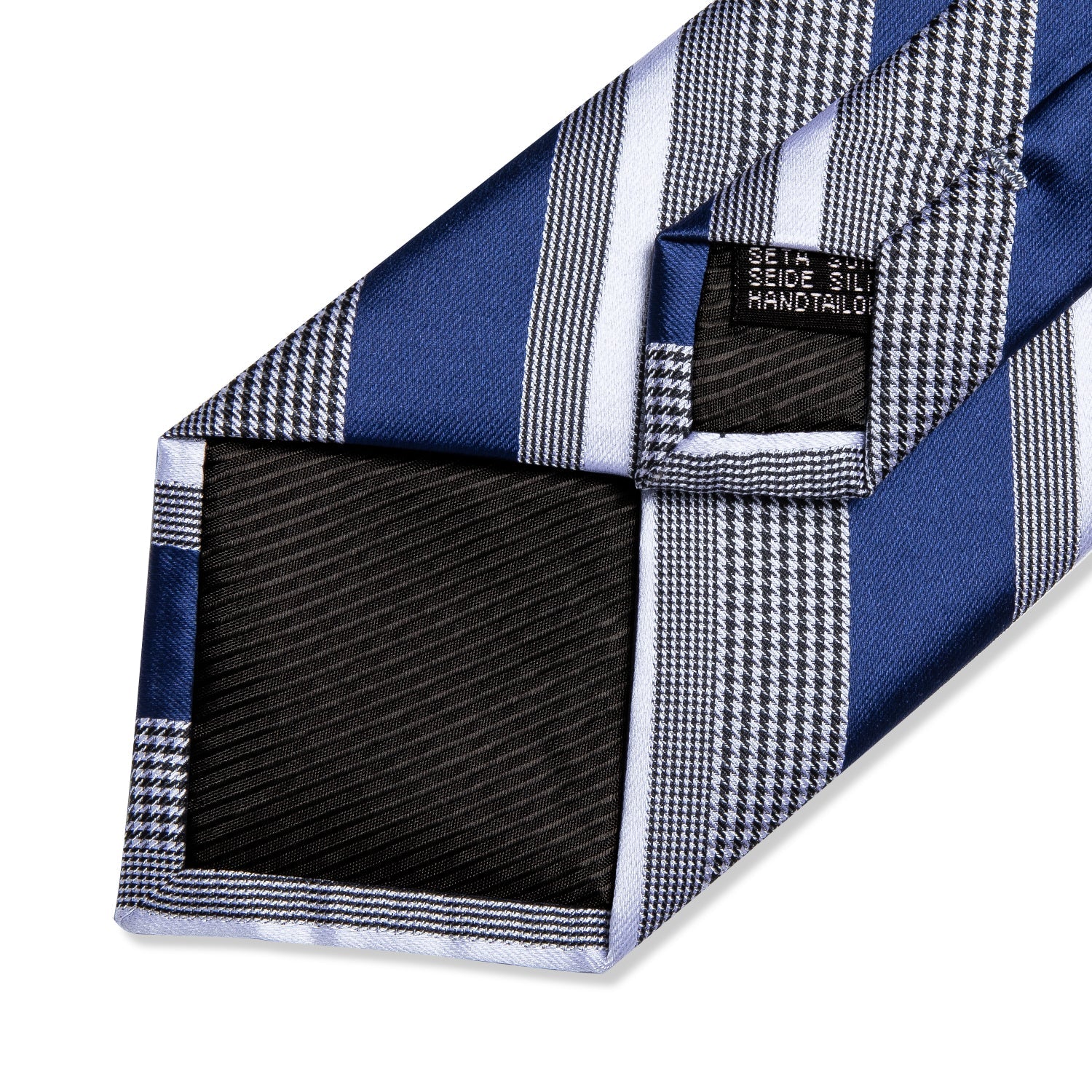 GentCrest Blue Striped Tie with Rings - Image 6