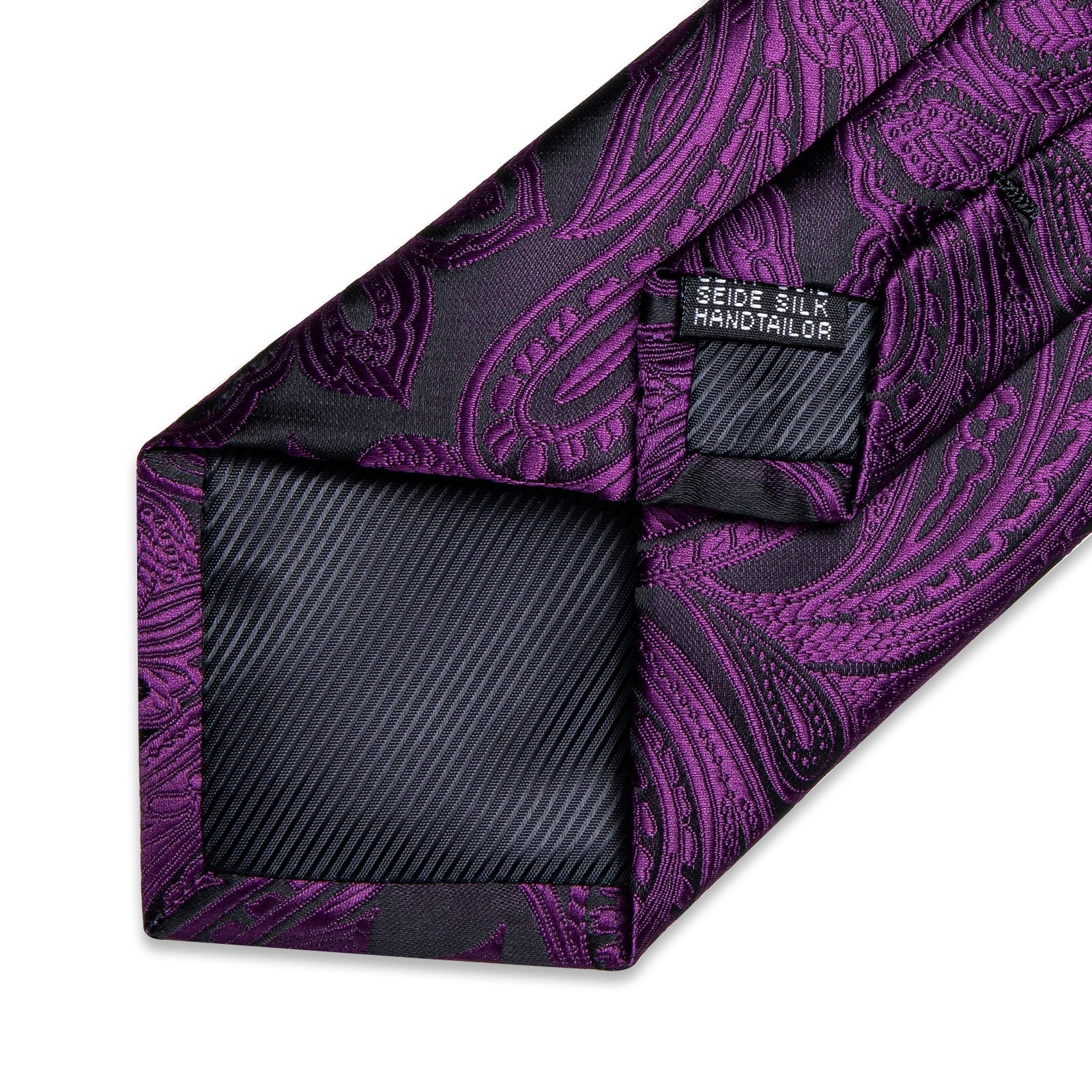 GentCrest Purple Floral Tie Hanky Cufflinks Set - Image 6