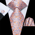 GentCrest Pink Floral Tie Hanky Cufflinks Set - Image 1