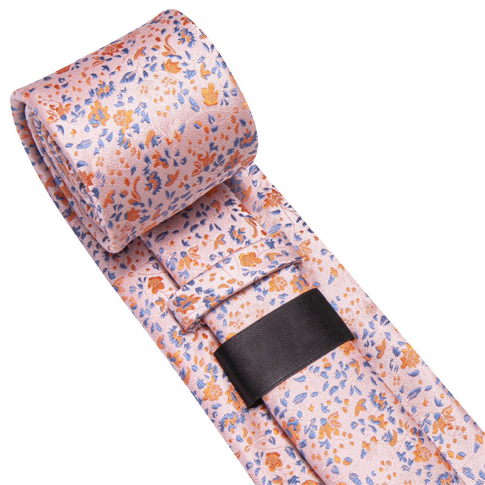GentCrest Pink Floral Tie Hanky Cufflinks Set - Image 7