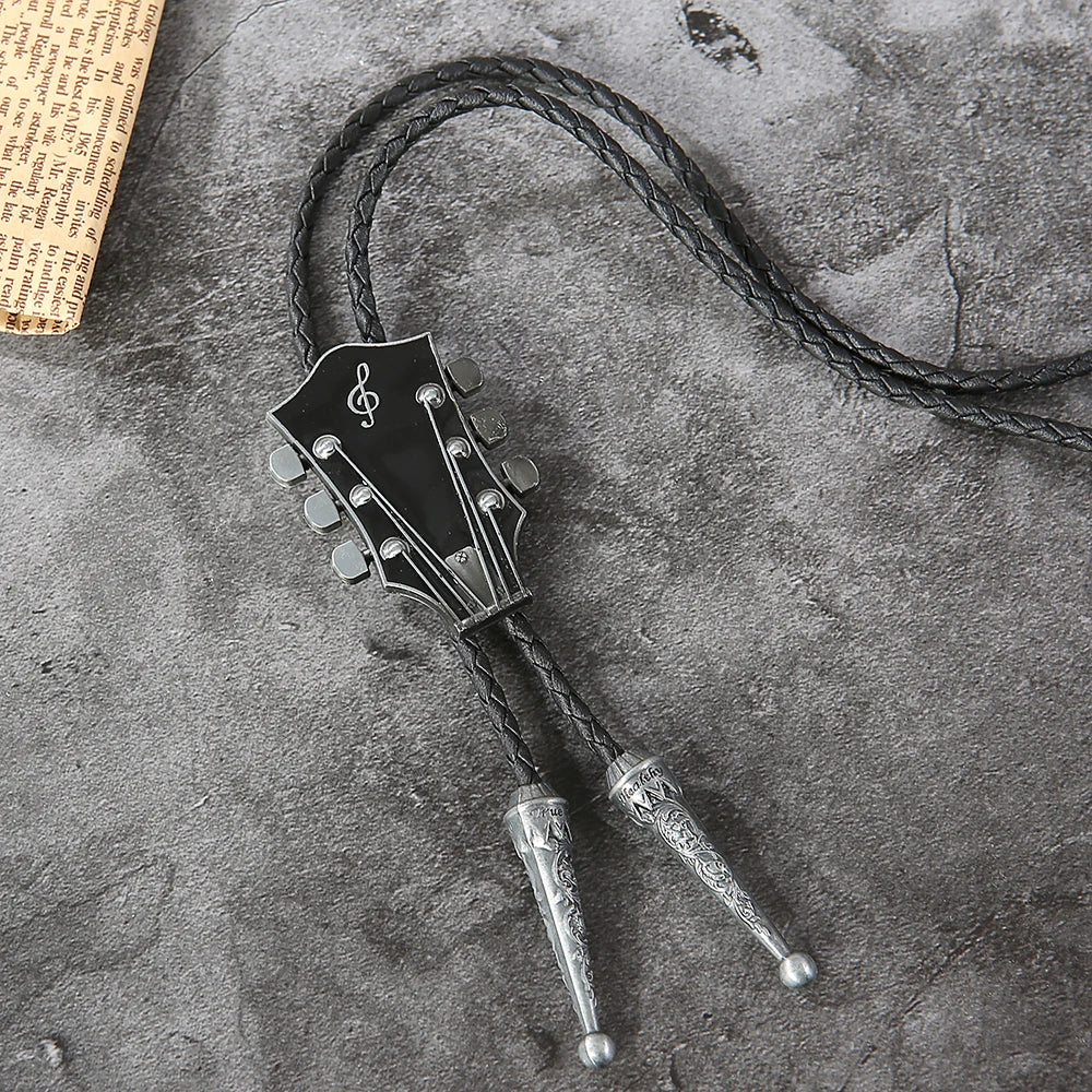 Fashion Guitar Bolo Tie with Musical Flair - GentCrest - View 12