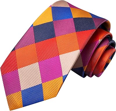 GentCrest Blue Plaid Tie Hanky Cufflinks Set - Image 3