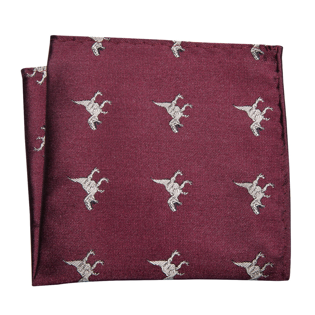 Red Dinosaur Bow Tie Set - GentCrest - View 5