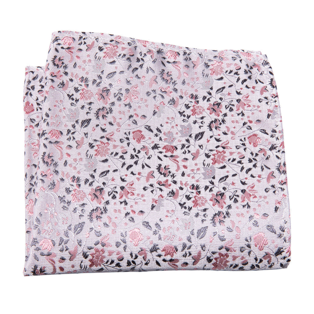 Pink Floral Bow Tie Set - GentCrest - View 5