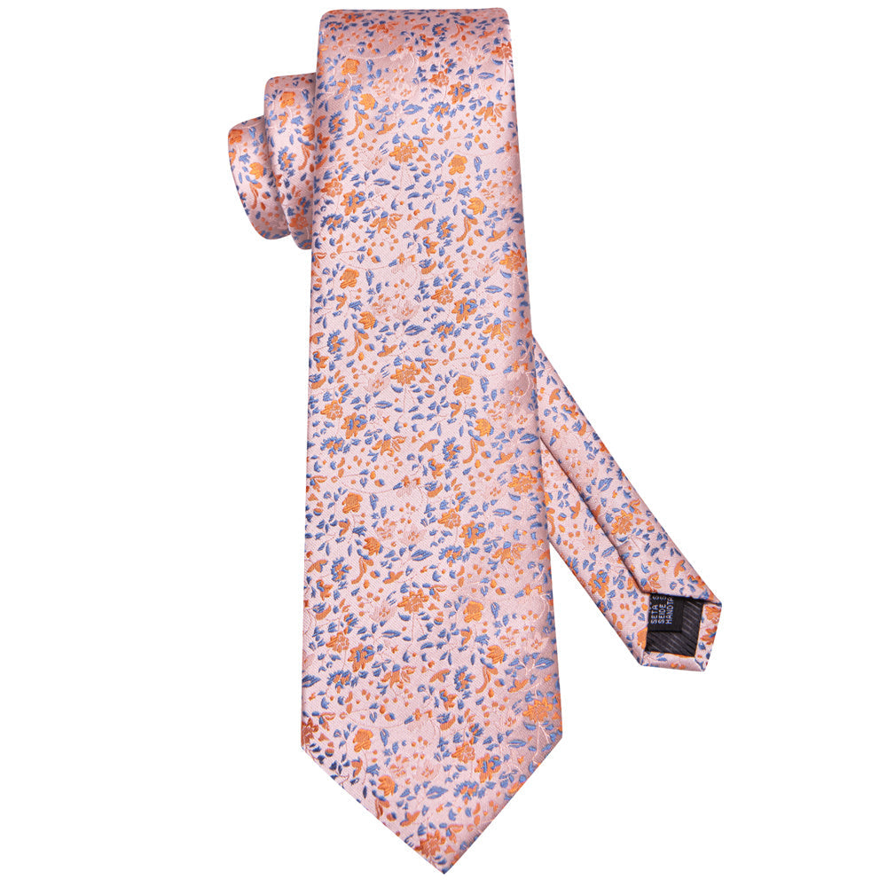 GentCrest Pink Floral Tie Hanky Cufflinks Set - Image 6
