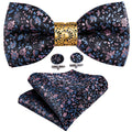 Luxury Floral Paisley Bow Tie Set - GentCrest