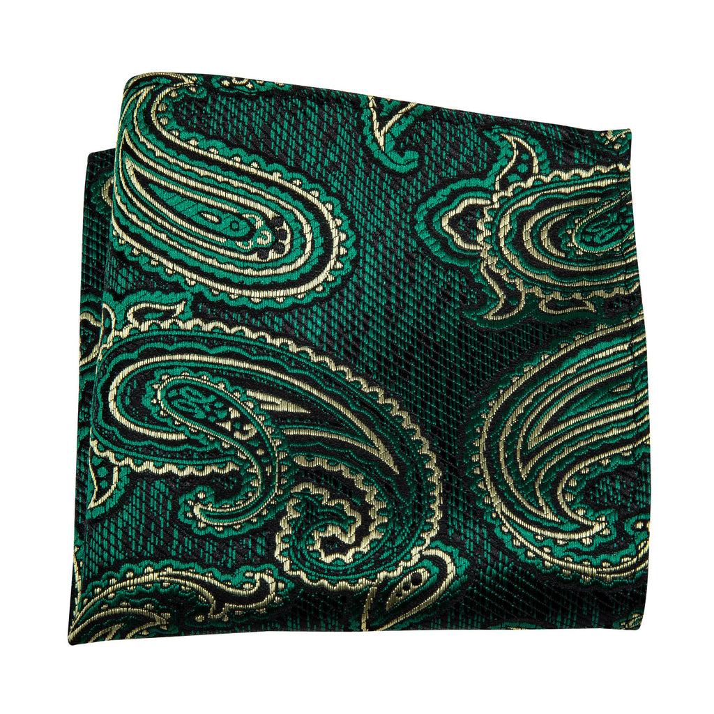 Green Floral Bow Tie Set - GentCrest - View 3