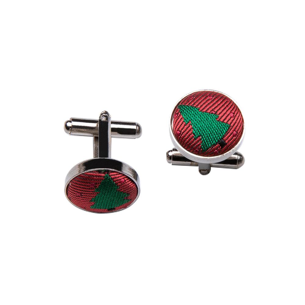 Red Tree Bow Tie Set - GentCrest - View 6