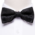 GentCrest Black Paisley Bowtie Set - Image 1