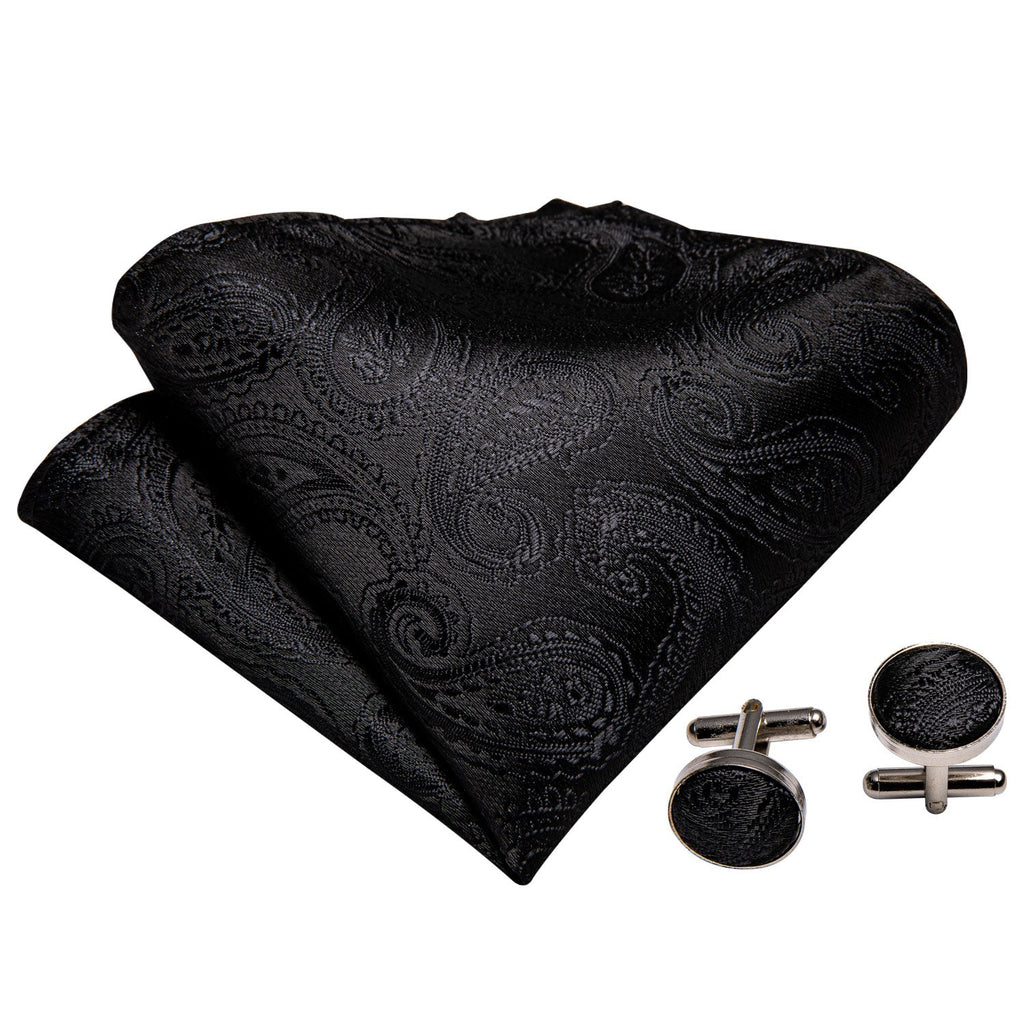GentCrest Black Paisley Bowtie Set - Image 5