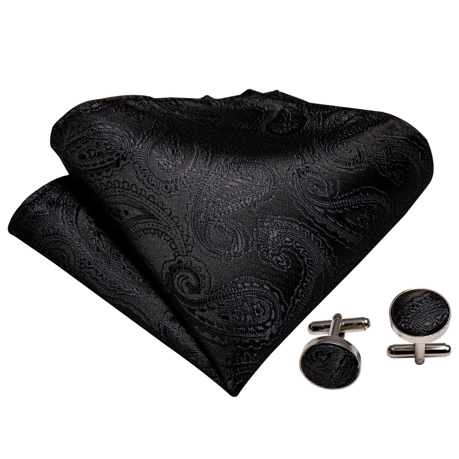 GentCrest Black Paisley Bowtie Set - Image 5