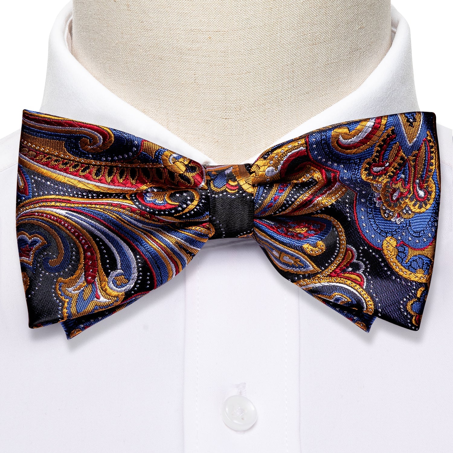 GentCrest Blue Paisley Bowtie Set - Image 1
