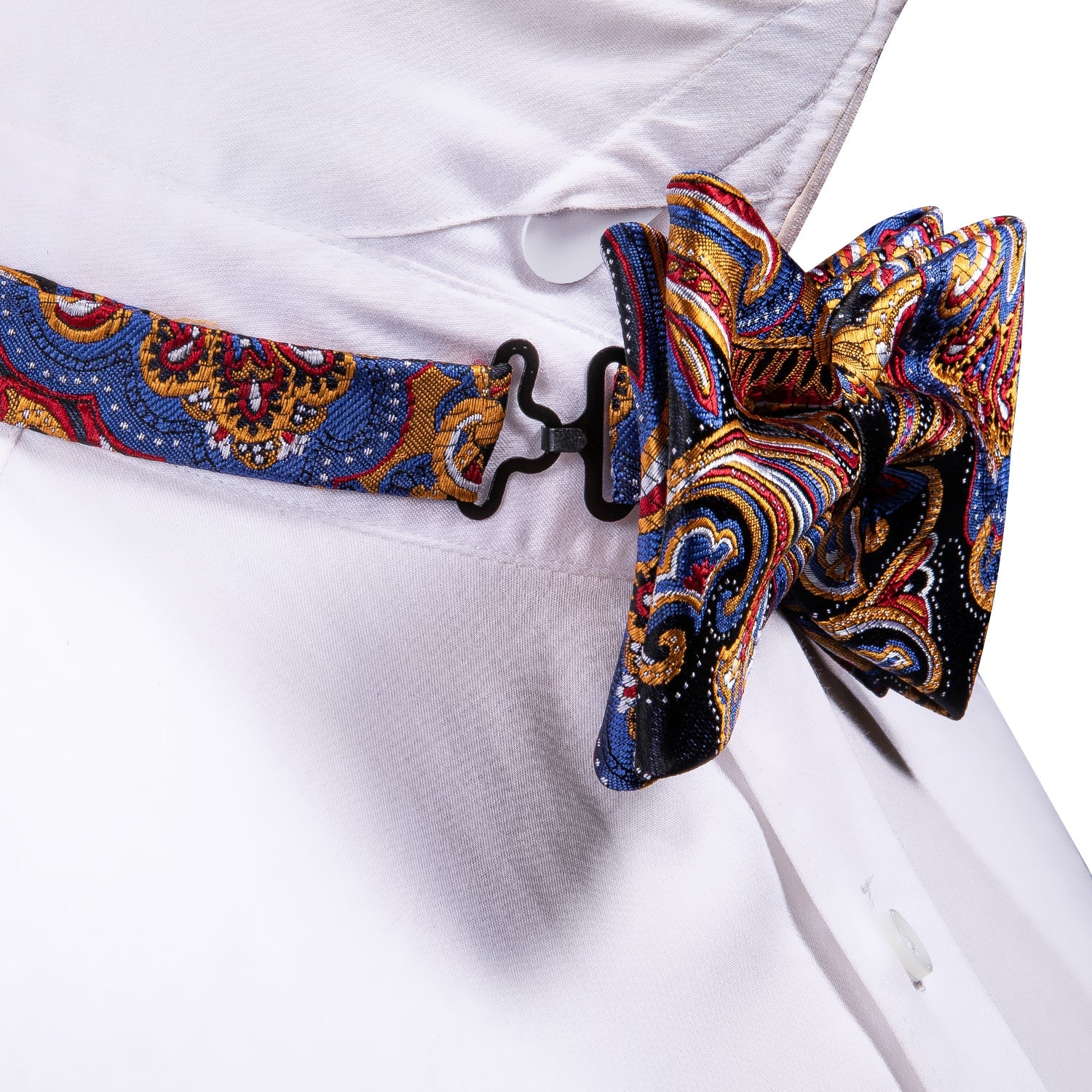 GentCrest Blue Paisley Bowtie Set - Image 4