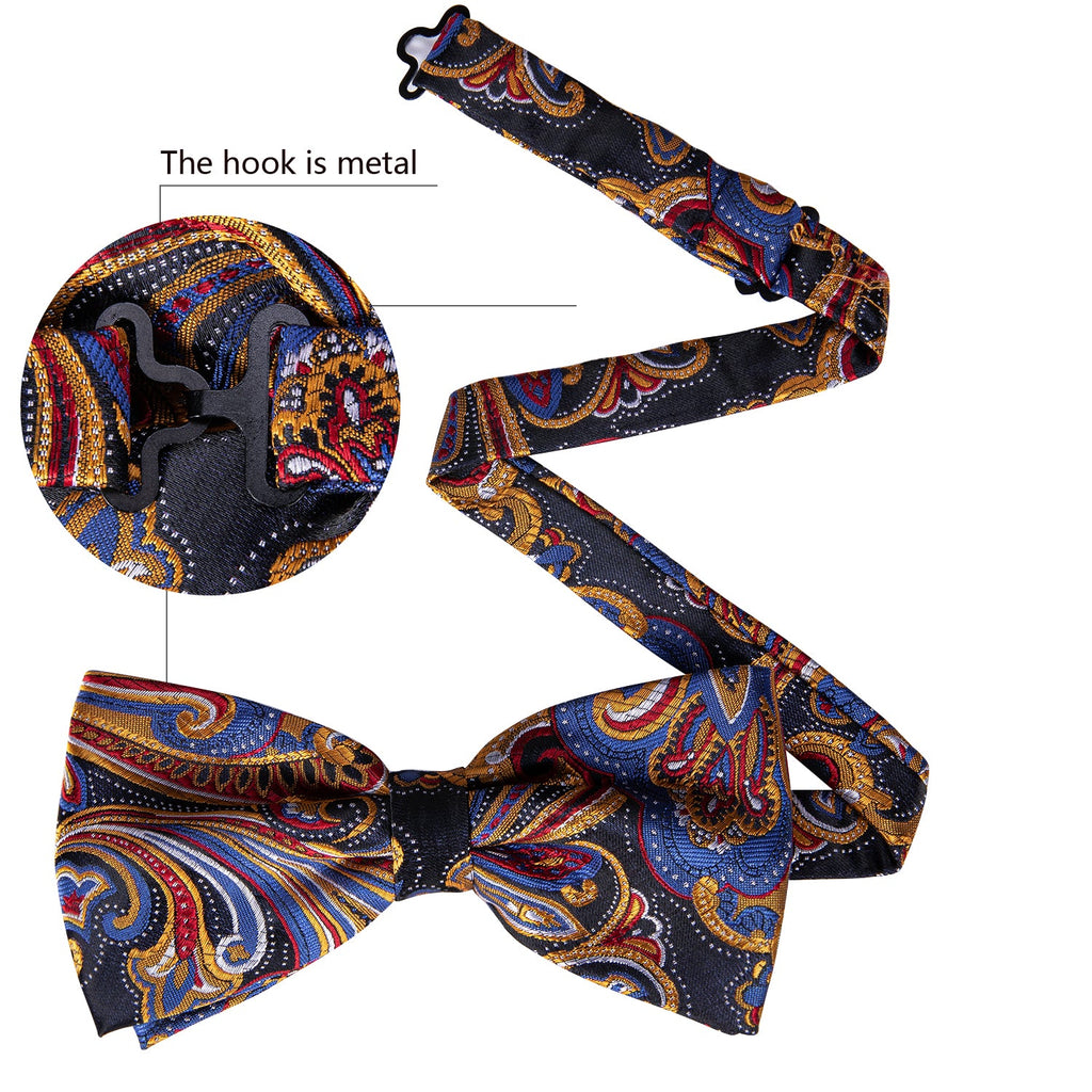 GentCrest Blue Paisley Bowtie Set - Image 6