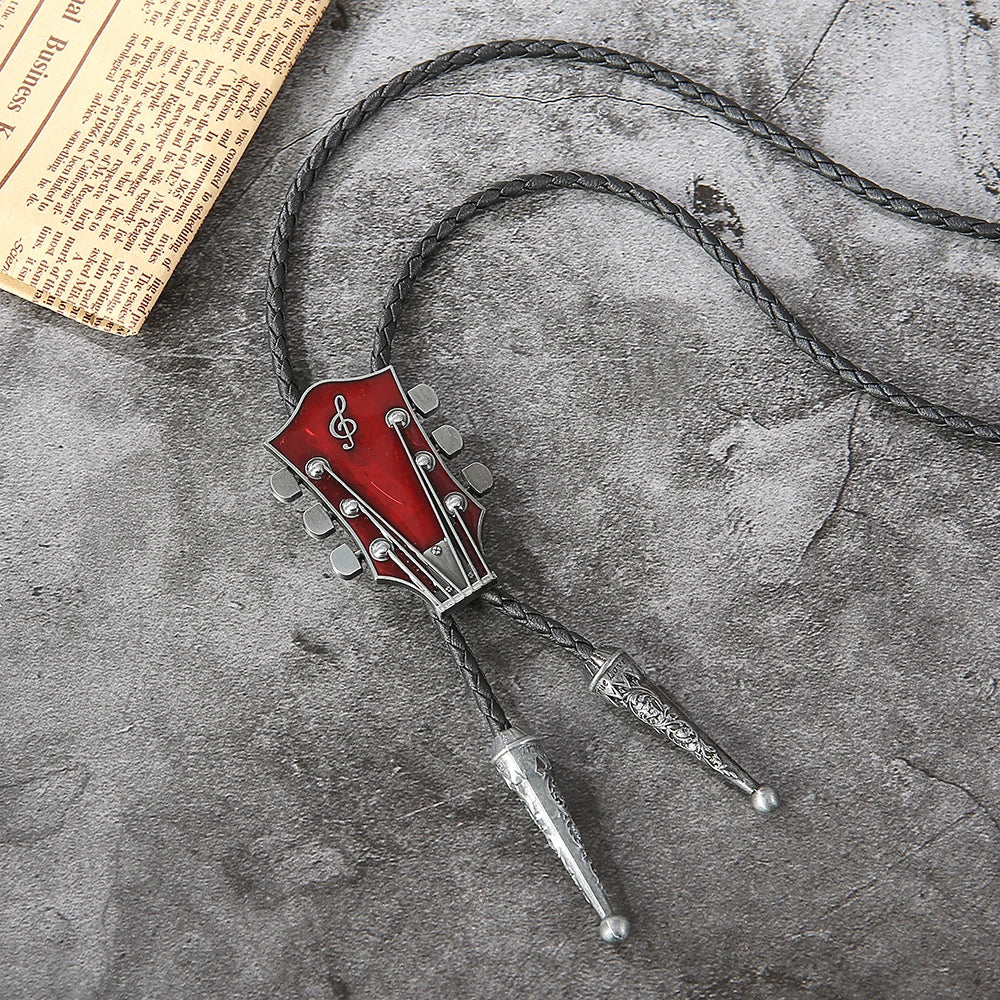 Fashion Guitar Bolo Tie with Musical Flair - GentCrest - View 10