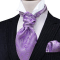 Purple Paisley Ascot Set - GentCrest