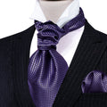 Purple Plaid Ascot Set - GentCrest