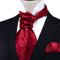 Red Paisley Ascot Set - GentCrest
