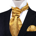 Gold Yellow Paisley Ascot Set - GentCrest