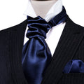 Blue Solid Ascot Set - GentCrest
