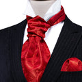 Red Paisley Ascot Set - GentCrest