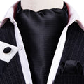 Black Solid Ascot Set - GentCrest