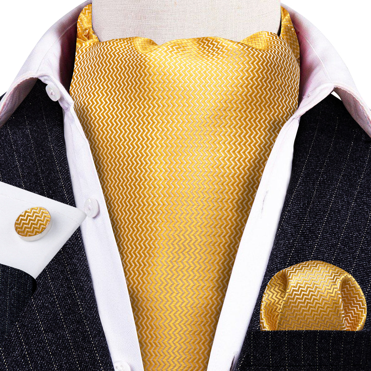 Yellow Solid Ascot Set - GentCrest