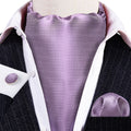 Mist Violet Solid Ascot Set - GentCrest