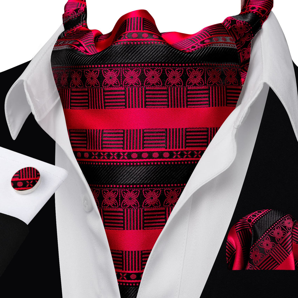 Black and Red Ascot Set - GentCrest