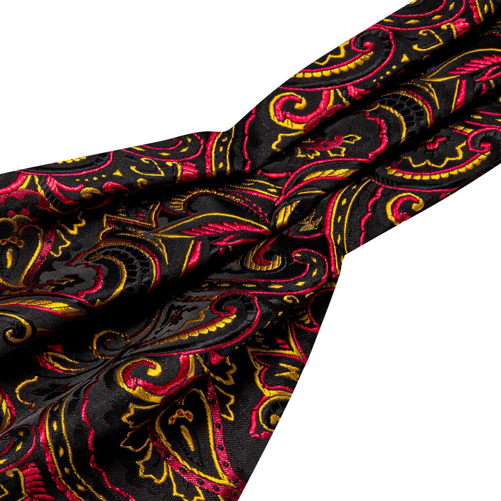 Black Pink Yellow Ascot Set - GentCrest - View 5