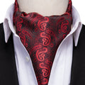GentCrest Red Paisley Ascot - Image 1