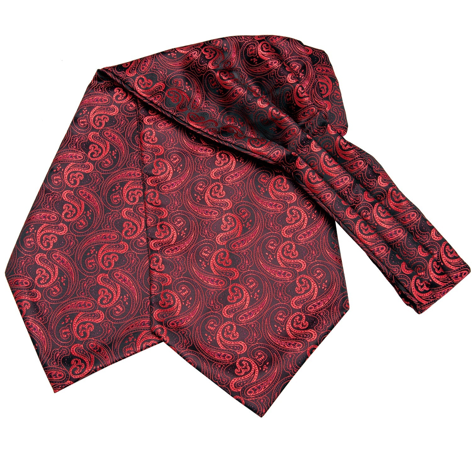 GentCrest Red Paisley Ascot - Image 3