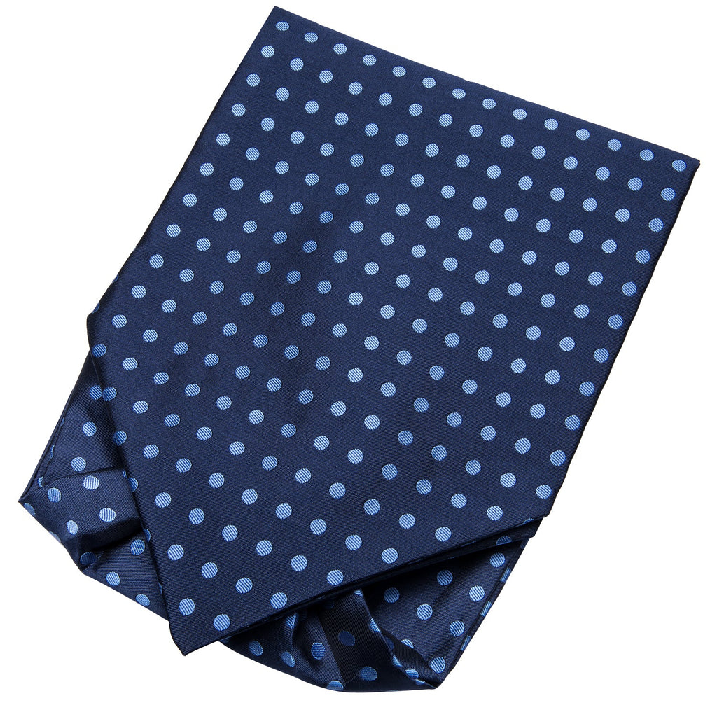 GentCrest Blue Polka Dot Ascot - Image 5
