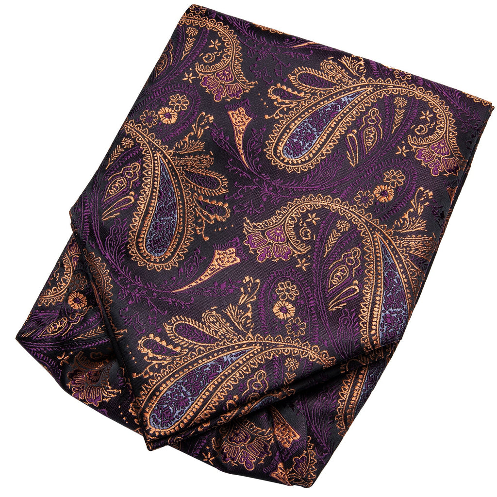 GentCrest Purple Paisley Ascot - Image 5