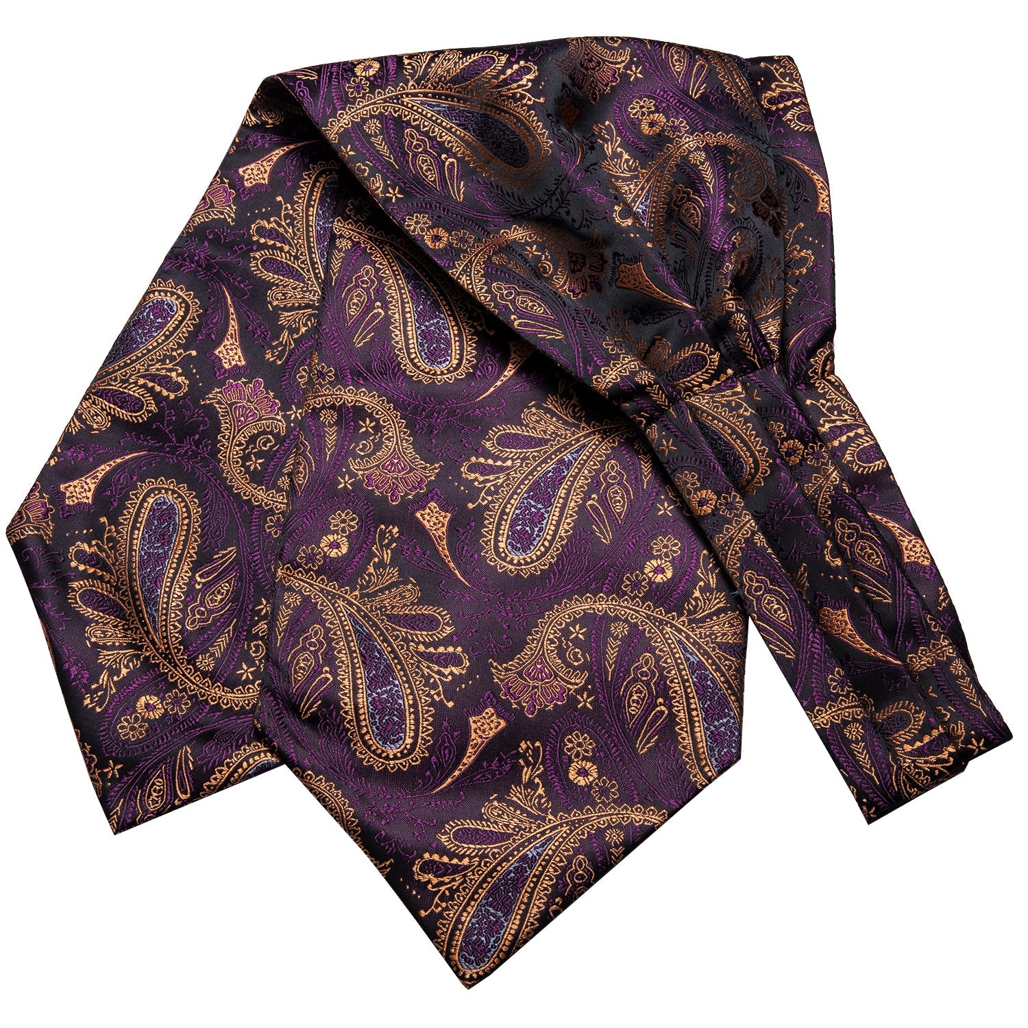 GentCrest Purple Paisley Ascot - Image 4