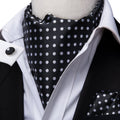 GentCrest Black Polka Dot Ascot - Image 1