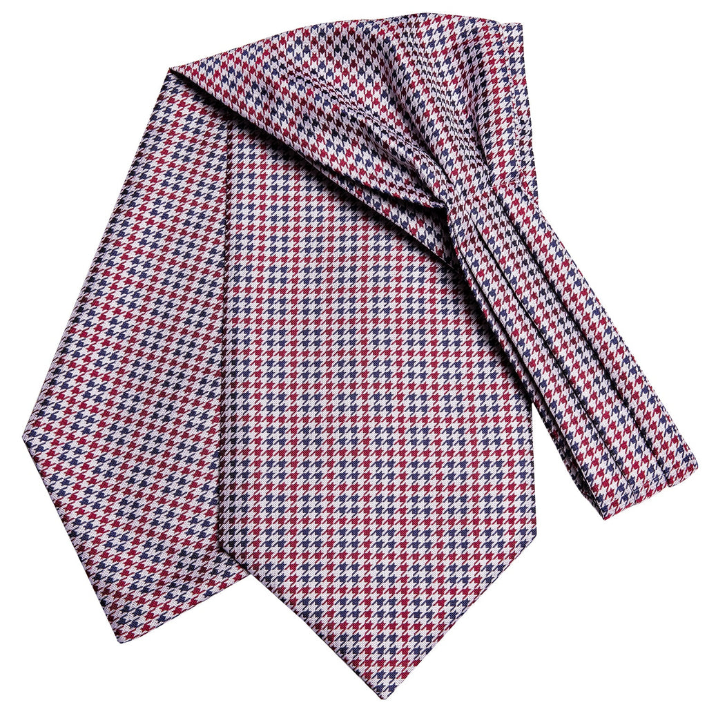 GentCrest Blue Plaid Ascot - Image 4
