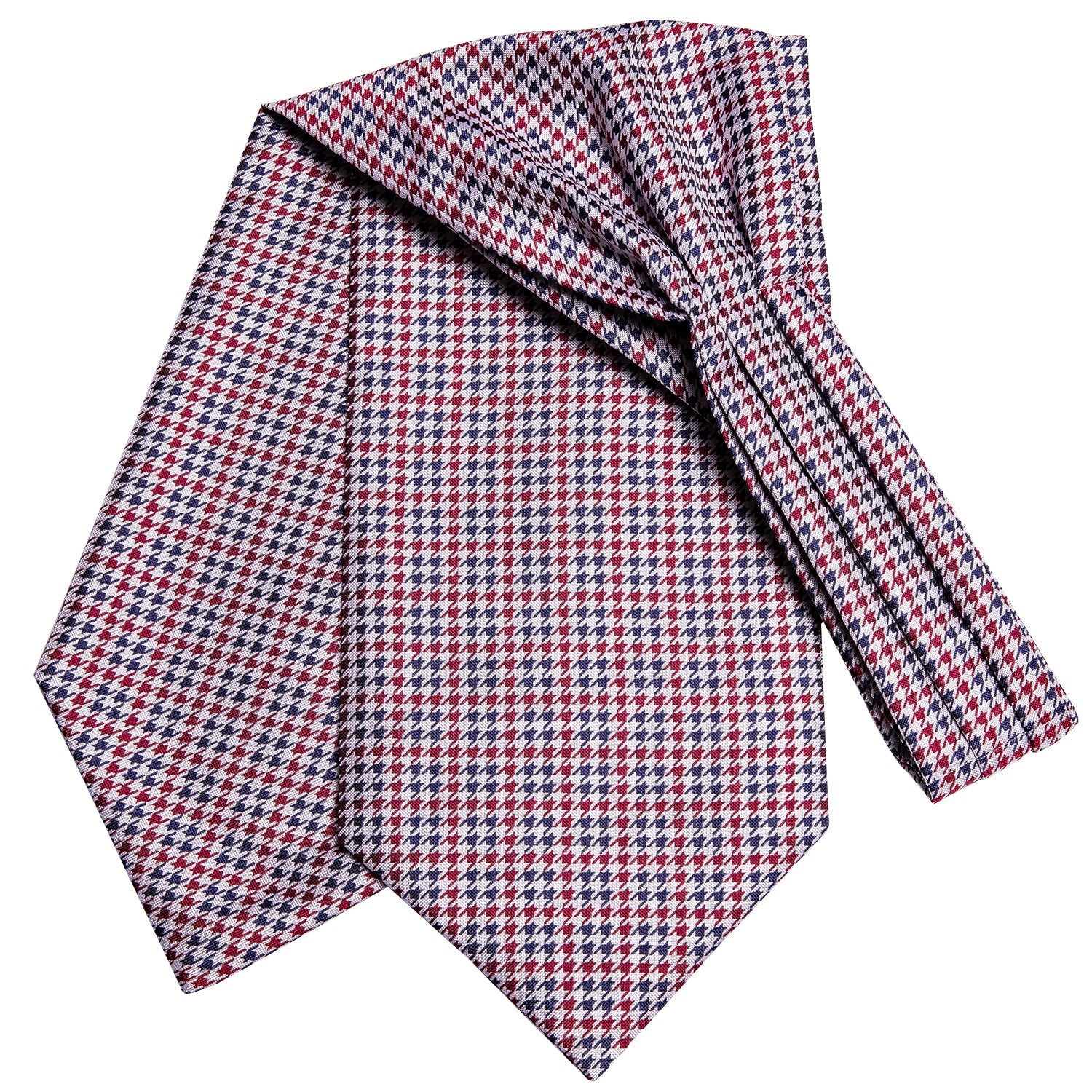GentCrest Blue Plaid Ascot - Image 4